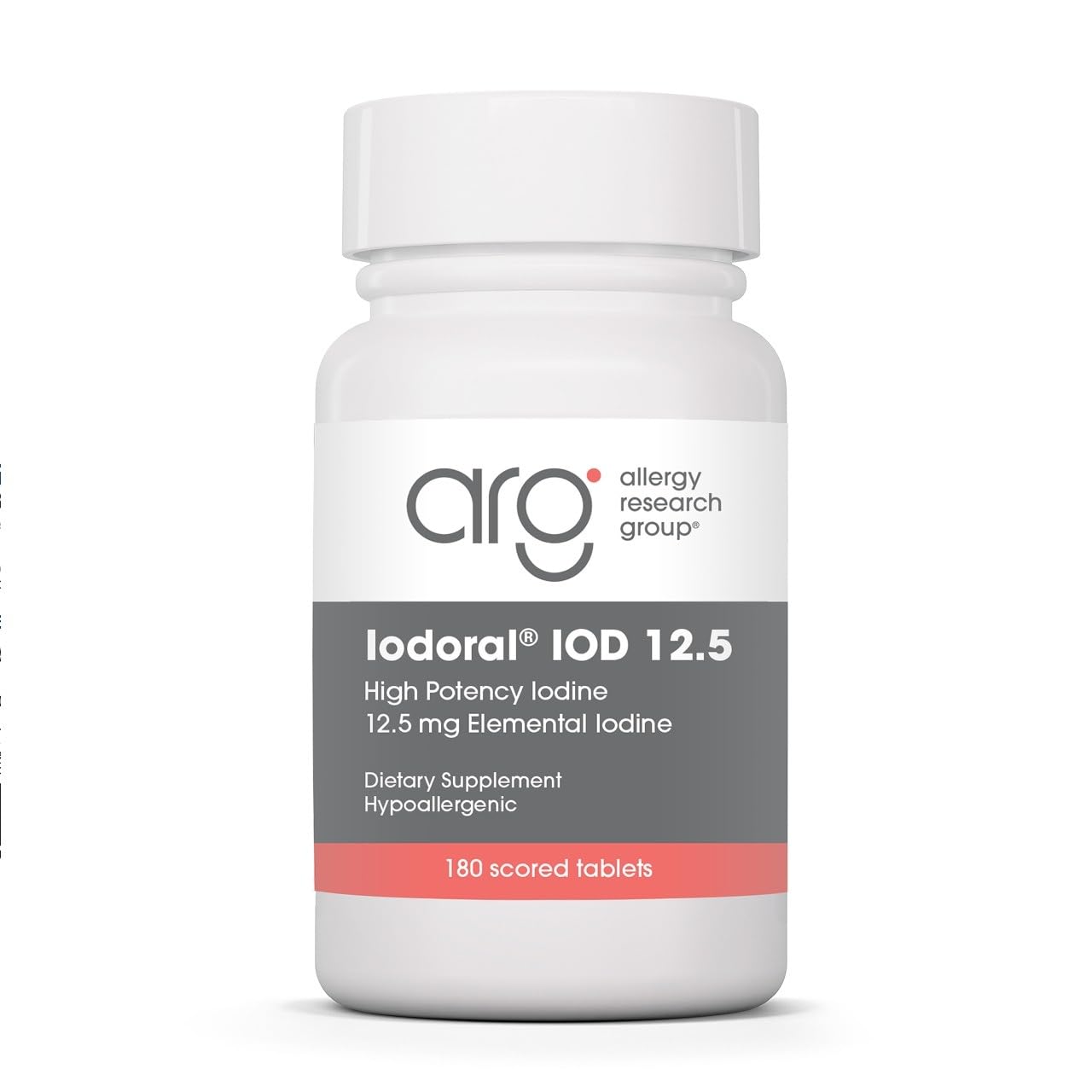 Optimox Iodoral Iodine 12.5 mg Thyroid Tablet, 180 Tablets