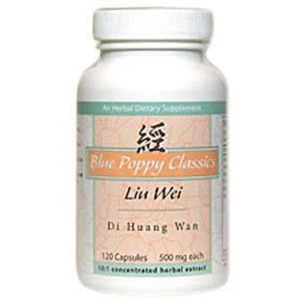 Blue Poppy Liu Wei Di Huang Wan Capsules 120 Count