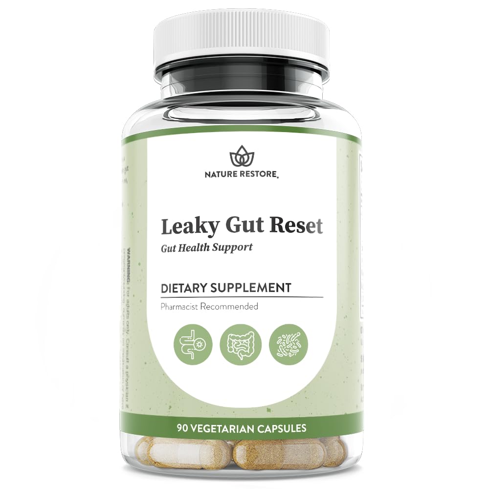 Nature Restore Marshmallow Root & L-Glutamine Gut Health Supplement Capsule 1