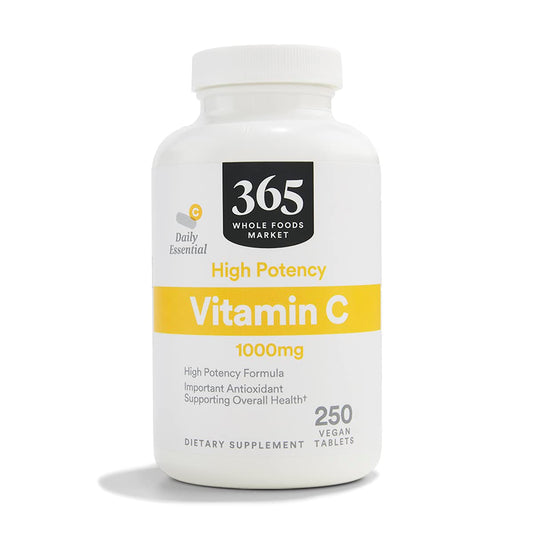 365 by Whole Foods Market High Potency Vitamin C 1000mg, Vegan, 250 Tablets