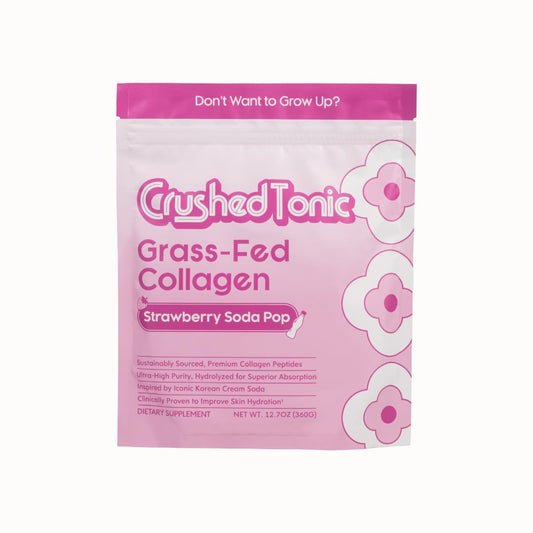 Crushed Tonic Korean Beauty Collagen Powder Hydrolyzed Bovine Collagen Peptides for Skin, Hair & Nails, 5.29 oz
