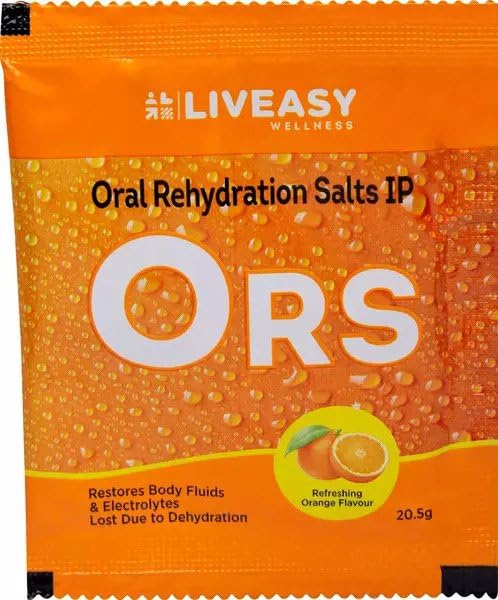 Liveasy Wellness Oral Rehydration Salts IP Powder, Pack of 40