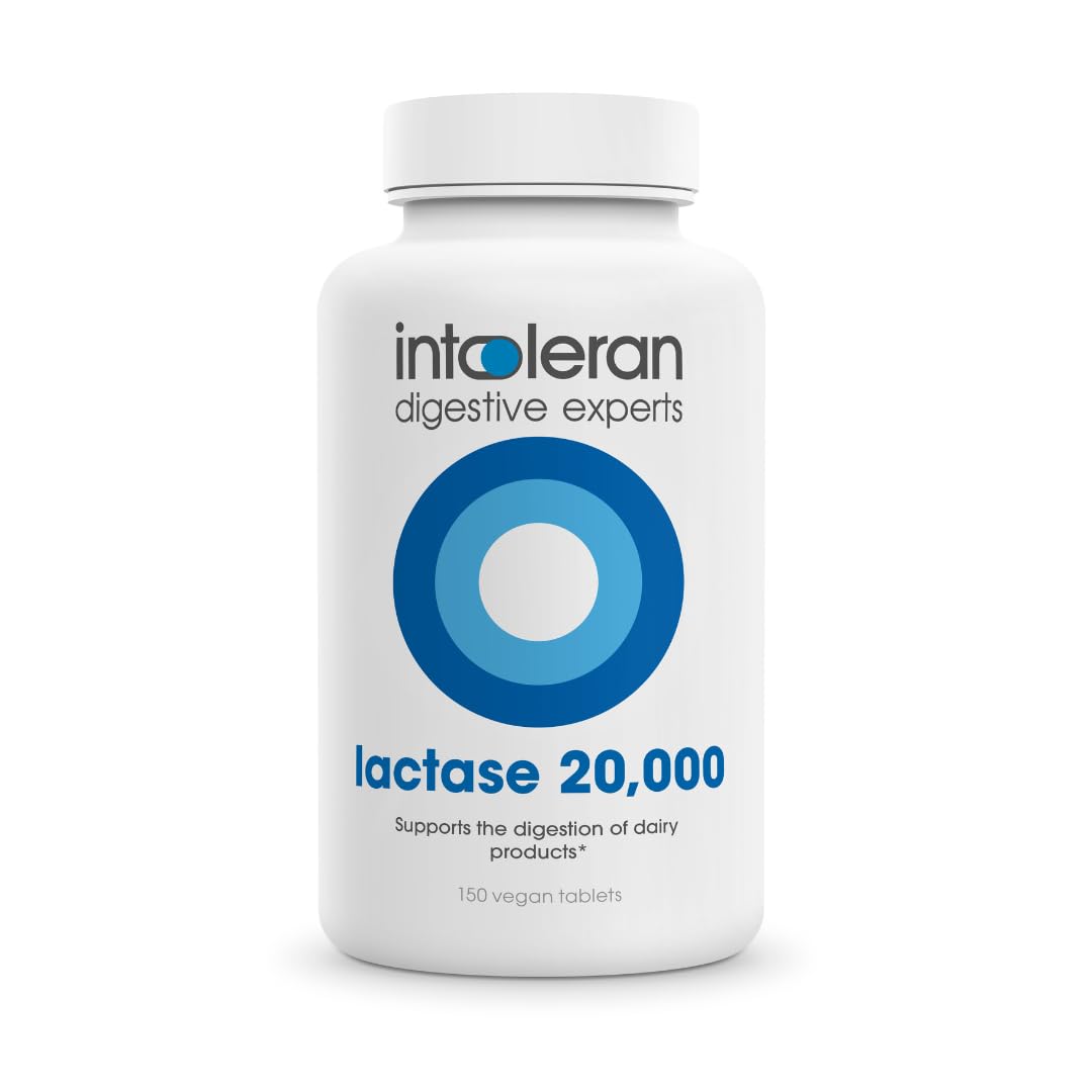 Intoleran Lactase 20,000 Digestive Enzymes, 150 Capsules