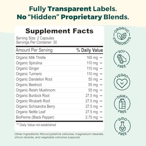 EdenBoost Liver Support Supplement 60 Capsules