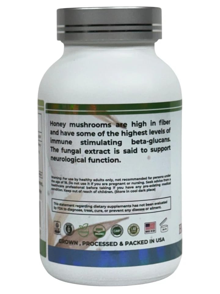 Mn Mother Nature Inc Mother Nature Honey (Armillaria mellea) Mushroom Supplement Capsule 120