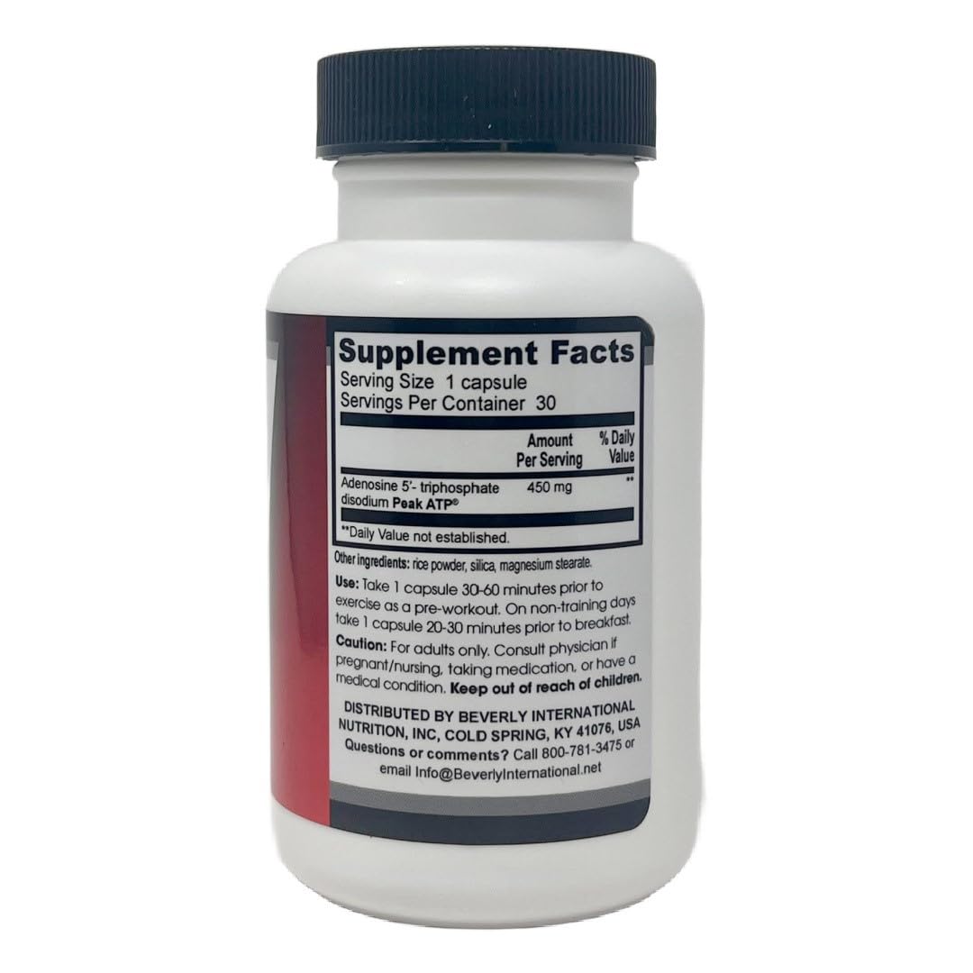 Beverly International Peak ATP Non-Stimulant Pre-Workout, 30 Capsules