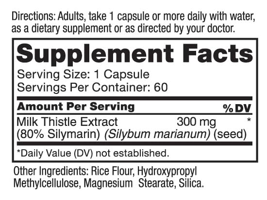 Roex Livalon Milk Thistle Extract Capsules 120 Count