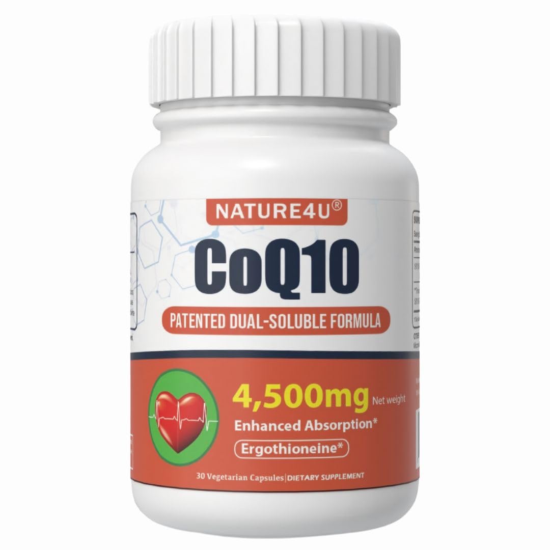 Nature4U CoQ10 150mg with L-Ergothioneine Capsule, 1 Count