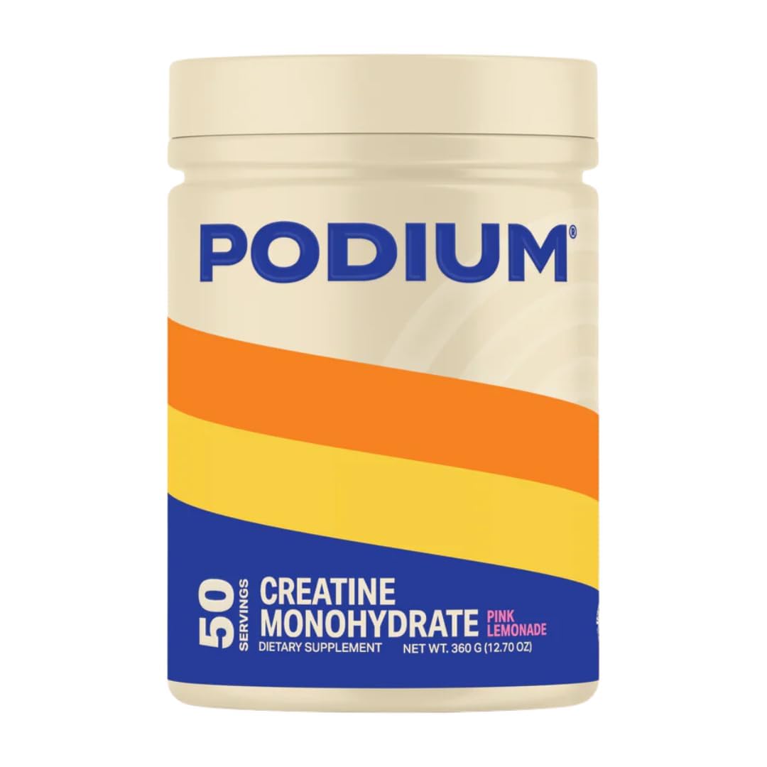 Podium Nutrition Solos Creatine Monohydrate Powder Pink Lemonade 12.7 oz