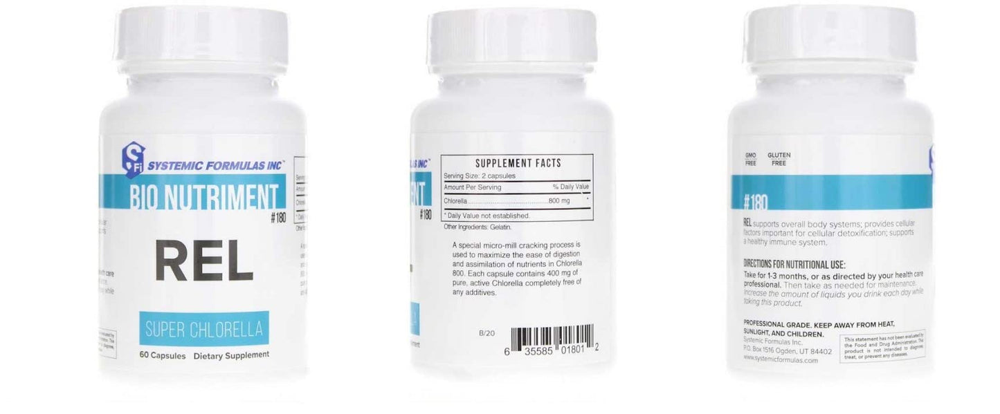 Systemic Formulas REL-Chlorella Capsule 60 Count