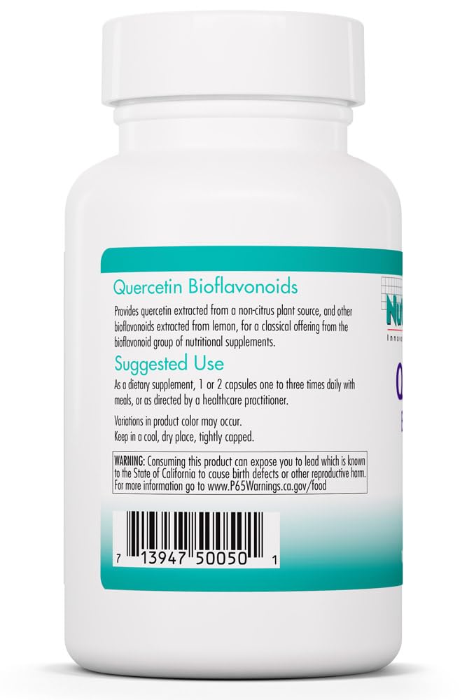 Allergy Research Group Quercetin Bioflavonoids - Lemon Bioflavonoid Complex, Rutin, Citrus Extract, Hesperidin Vegetarian Capsules - 100 Count