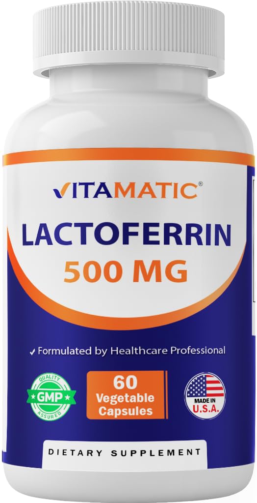 Vitamatic Lactoferrin 500mg Capsule, 60 Count