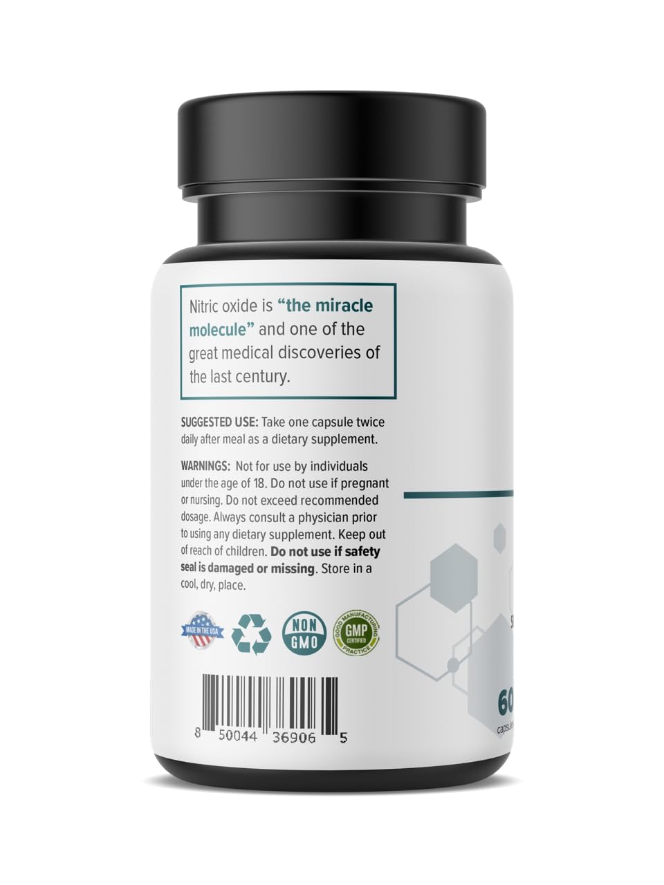 Real Science Nutrition Sciatix Miracle Nitric Oxide Capsule, 60 Capsules