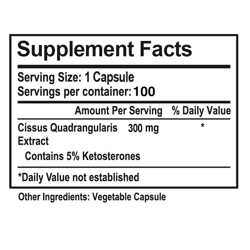 Aoratos Cissus Extract Capsules 100 Count