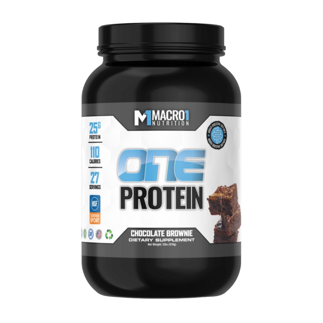 Macro1 Nutrition ONE Protein Powder, Whey and Casein Blend, Low Calorie, Baking Protein - 32.1 Servings