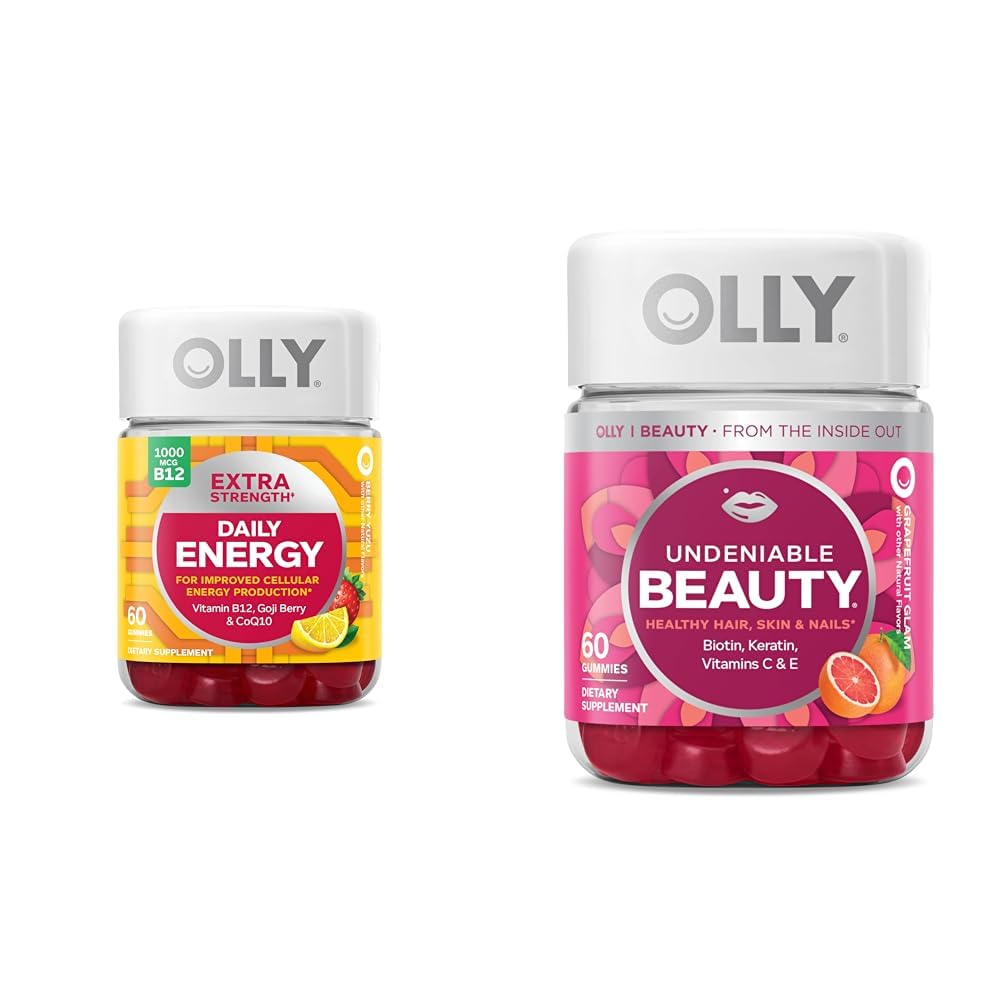 OLLY Extra Strength Daily Energy Gummy, 60 Gummies