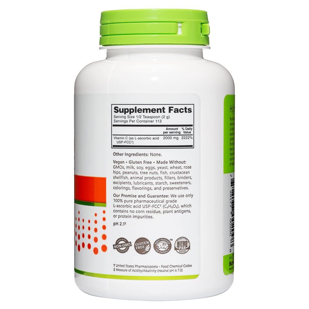 NutriBiotic Ascorbic Acid Vitamin C Powder, 8 Oz