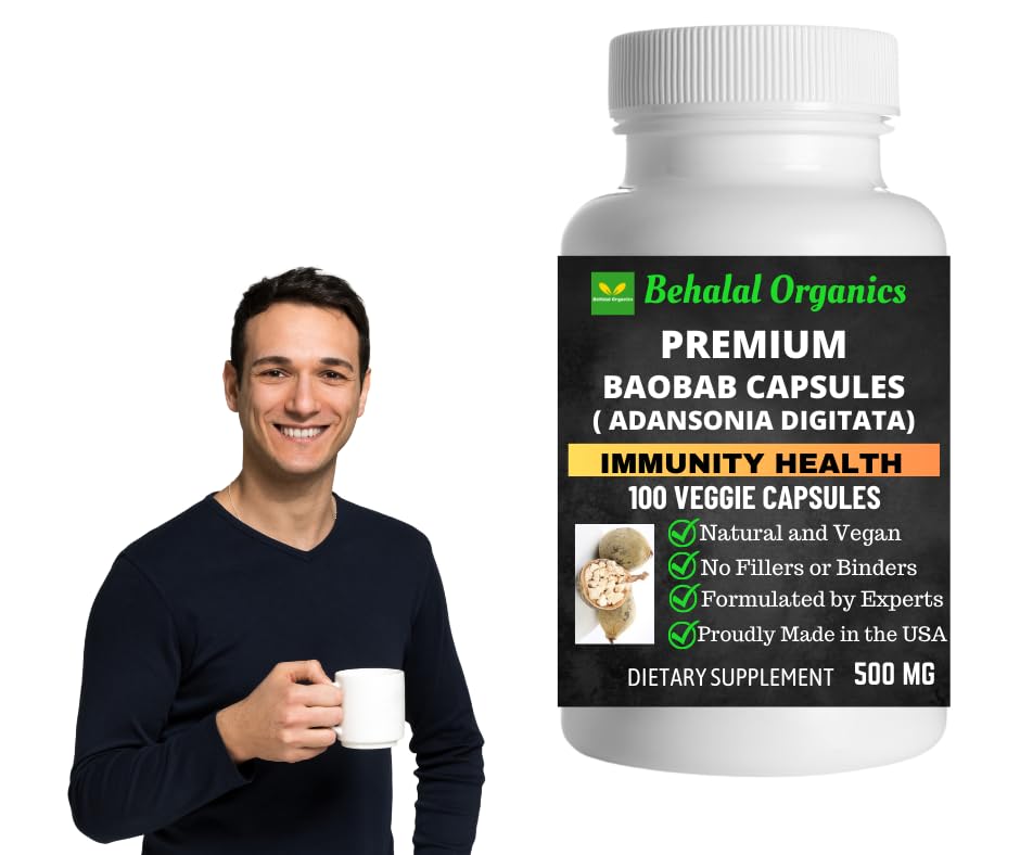 Behalal Organics Baobab Quick Release Capsules 100 Count
