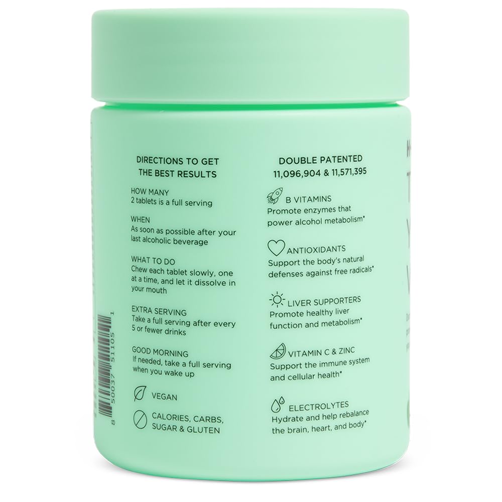 H-PROOF The Anytime You Drink Vitamin & The Anytime You Need Energy Vitamin Chewable Tablets 100