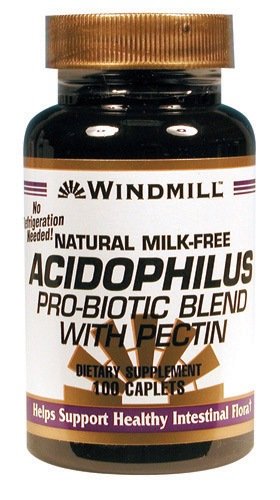 Windmill Natural Acidophilus Probiotic Blend With Pectin Caplets 100 Count
