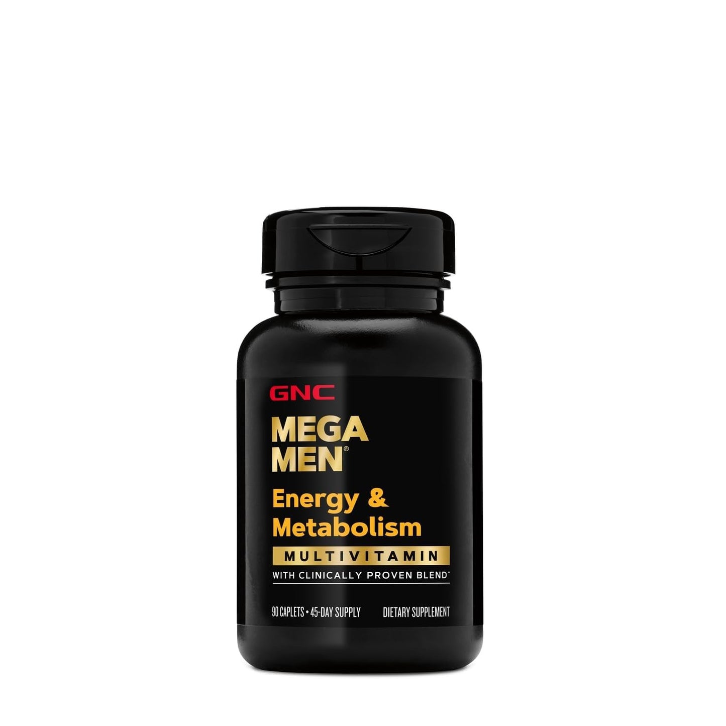 GNC Mega Men Energy & Metabolism Multivitamin for Men Caplets, 90 Count