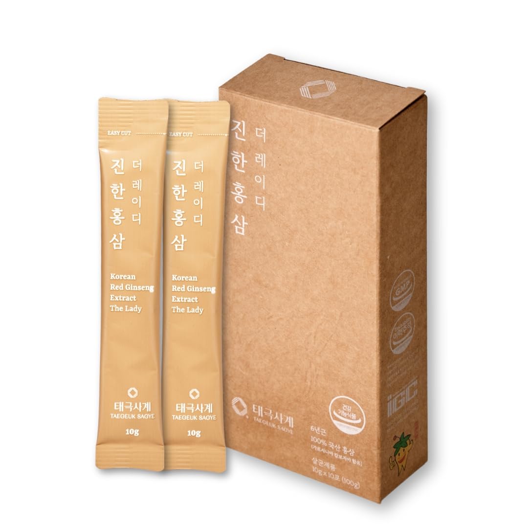 TAEGEUK SAGYE Deep Red Ginseng - The Lady: Embrace Your Vitality Softgel, 10 Count