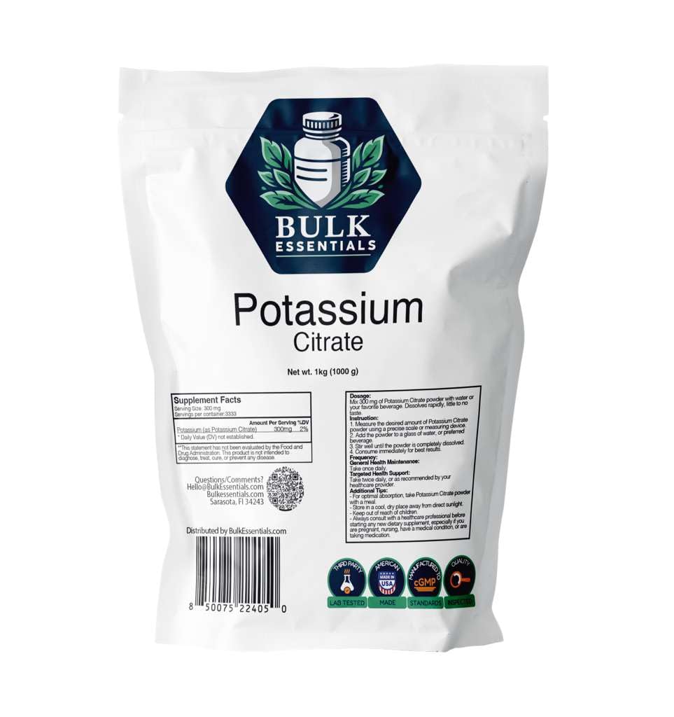 Bulk Essentials Potassium Citrate Supplement Powder 35.27 Ounce