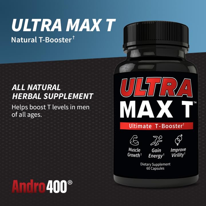 Andro400 UltraMax T Advanced Testosterone Support for Men & Women Capsule 60 Count