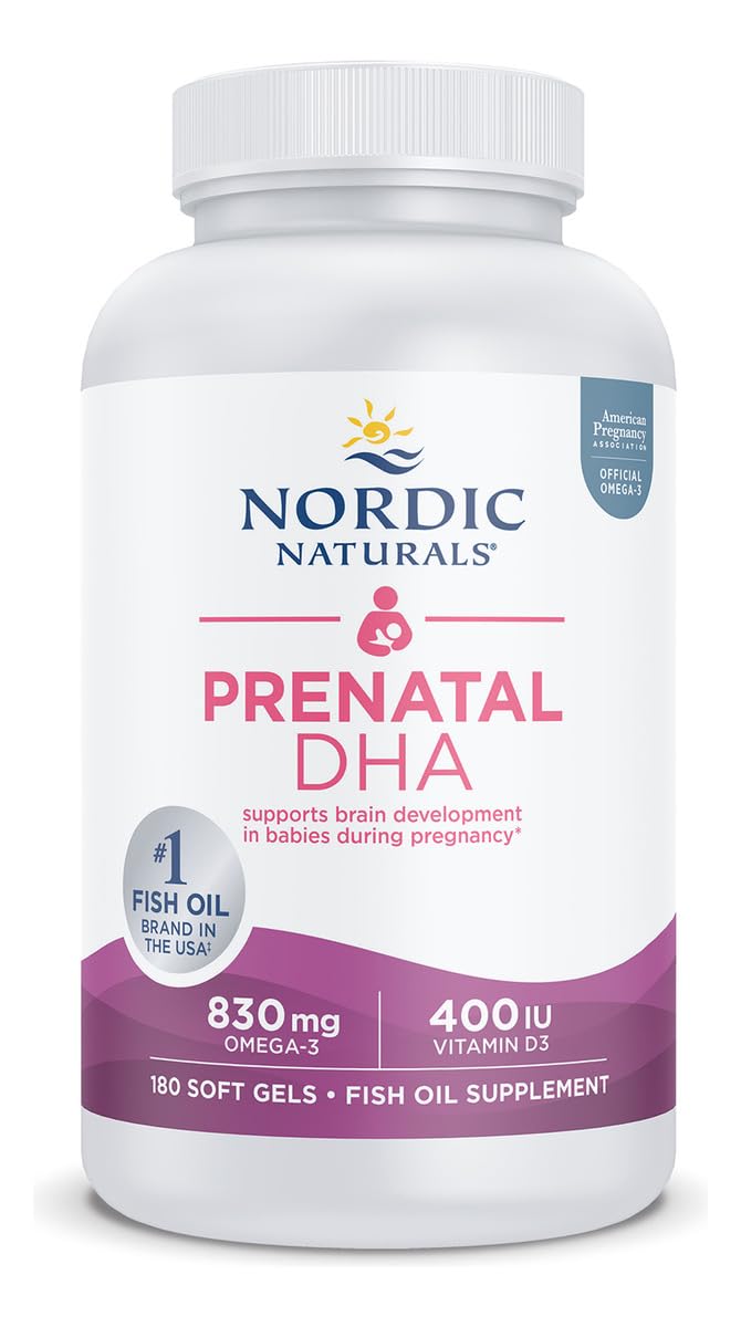 Nordic Naturals Prenatal DHA Unflavored Softgels 180 Count