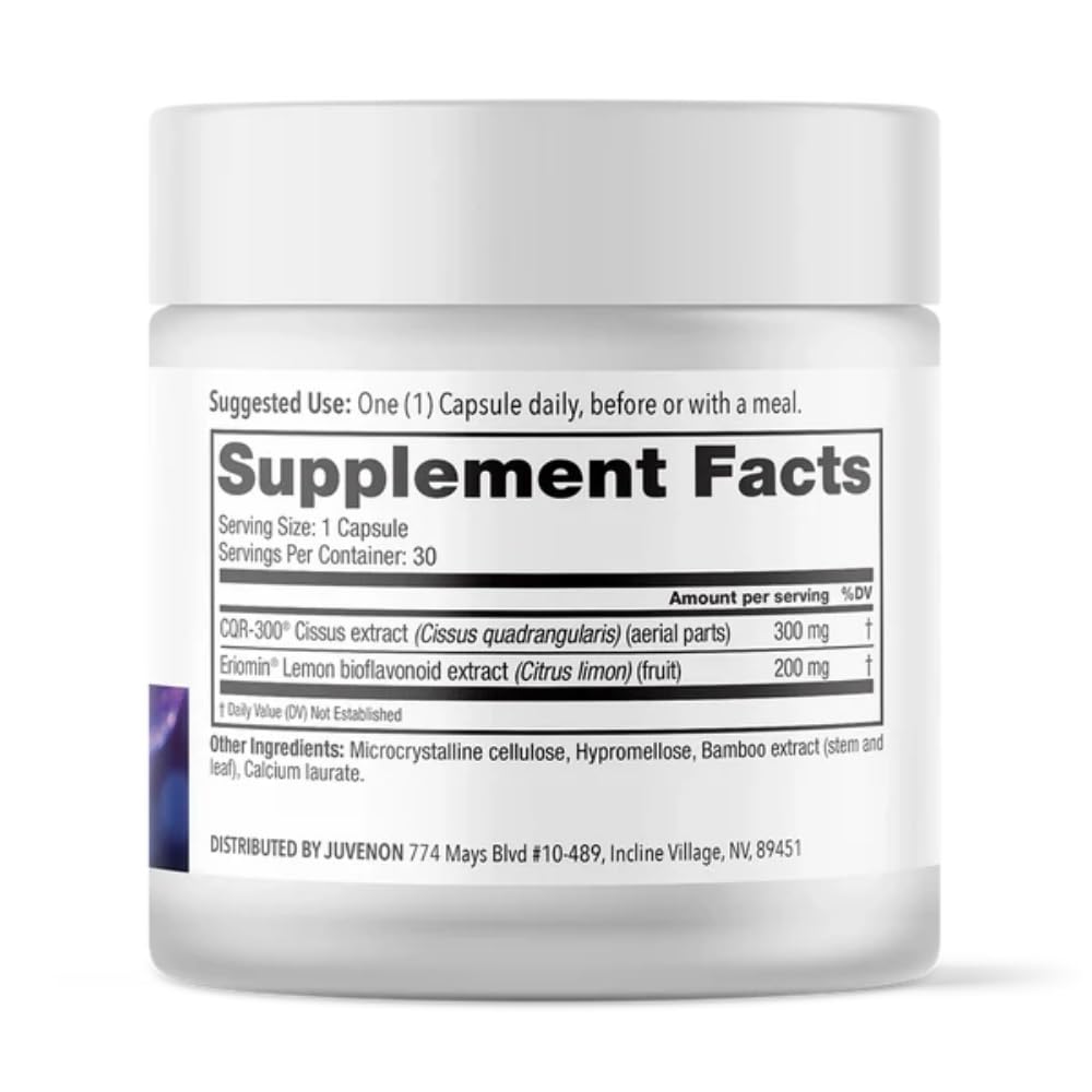 Juvenon GLP-1 Gold Metabolic Support Capsule with CQR-300 & Eriomin 30 Capsules