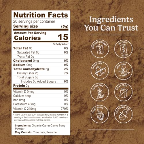 Organic Traditions Camu Camu Berry Powder Pack of 2
