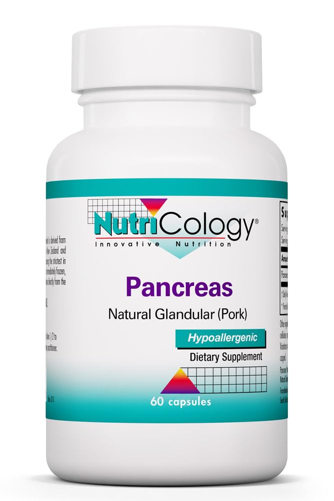 Allergy Research Group Pancreas Pork Freeze Dried Digestive Capsule 60