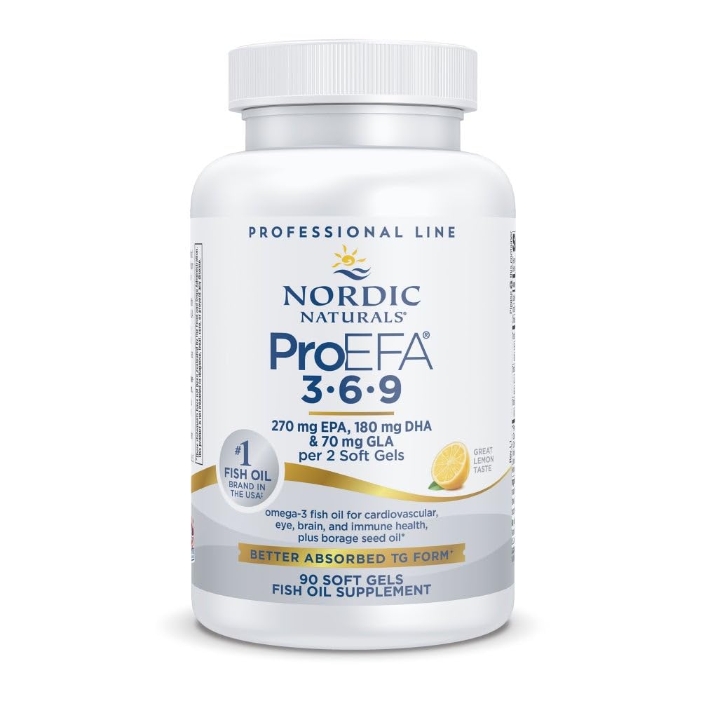 Nordic Naturals ProEFA 3-6-9 Soft Gels, 90 Count