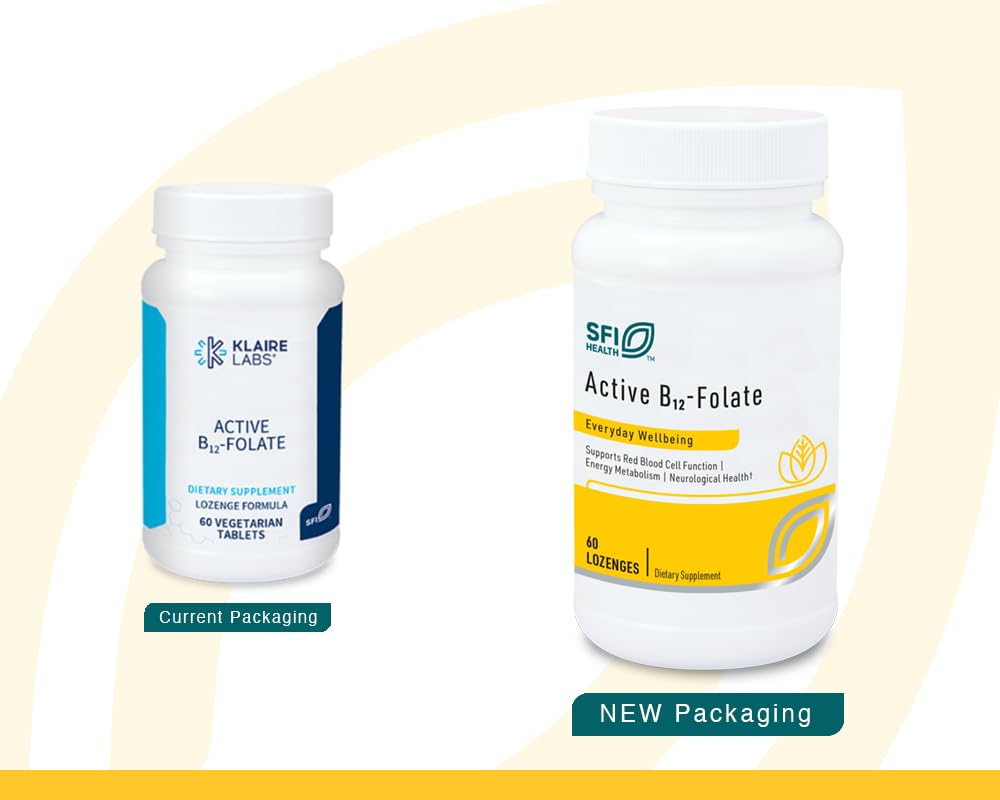 SFI Health Active B12 Folate Supplement Tablet, 60 Count