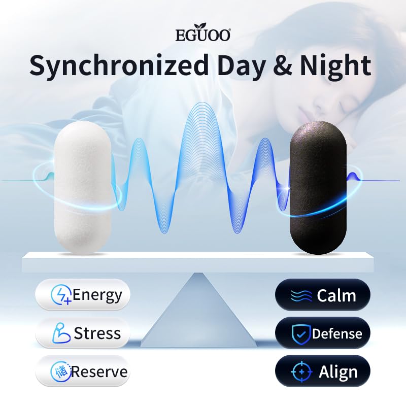 EGUOO Day & Night Sleep Nutrition Pack 60 Tablets