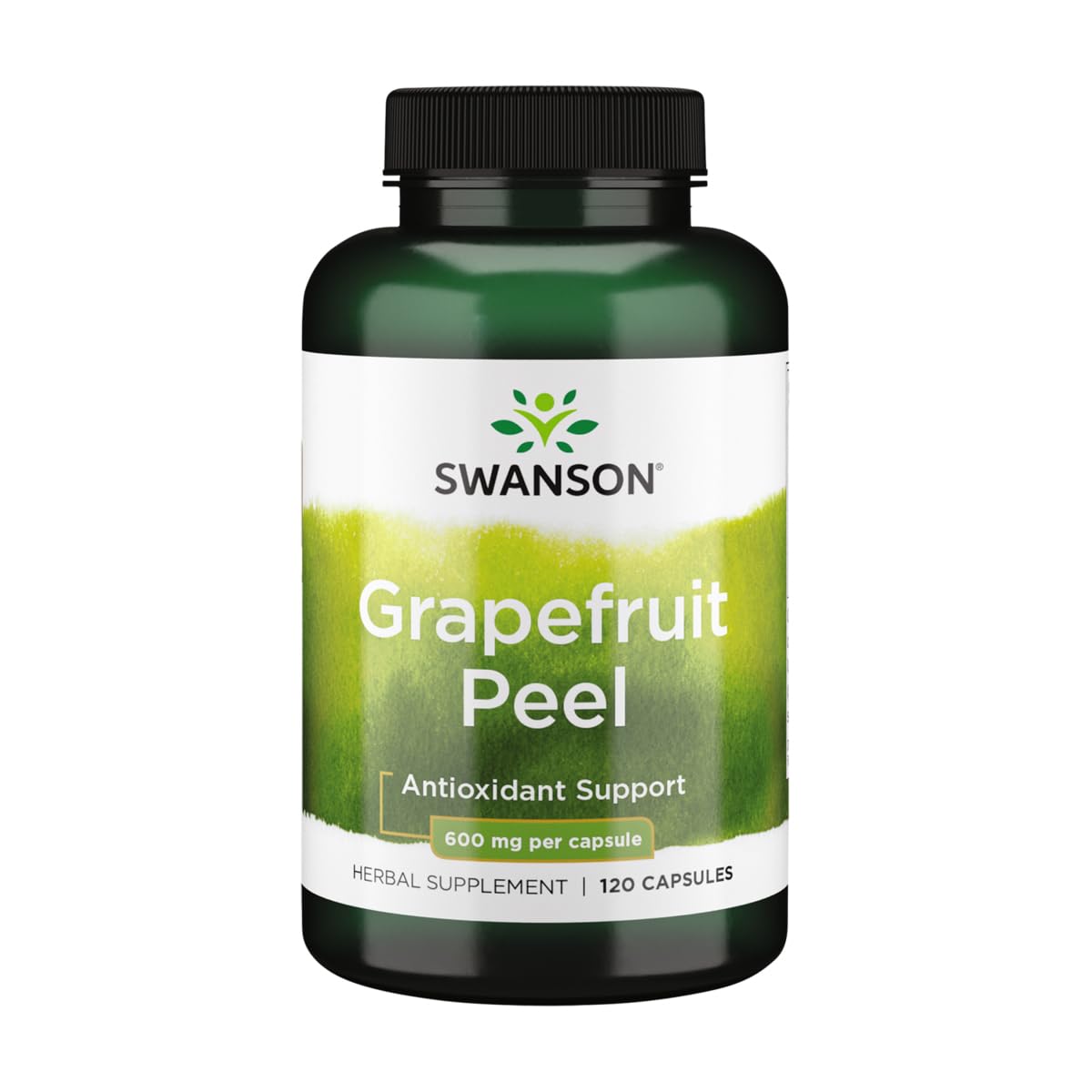 Swanson Full-Spectrum Grapefruit Peel 600 mg Capsules, 120 Count