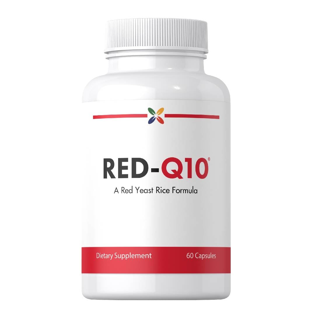 Stop Aging Now Red-Q10 CoQ10 Supplement with Red Yeast Rice & Alpha Lipoic Acid, 60 Capsules