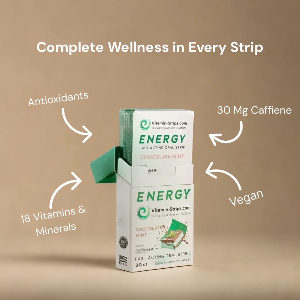 Vitamin-Strips Peak Performance Energy Strips Oral Strips 30
