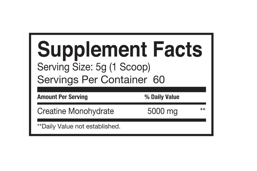 I-Prevail Supplements 100% Pure Creatine Monohydrate Powder Micronized No Fillers No Sodium No Sugar, 10.58 Ounce