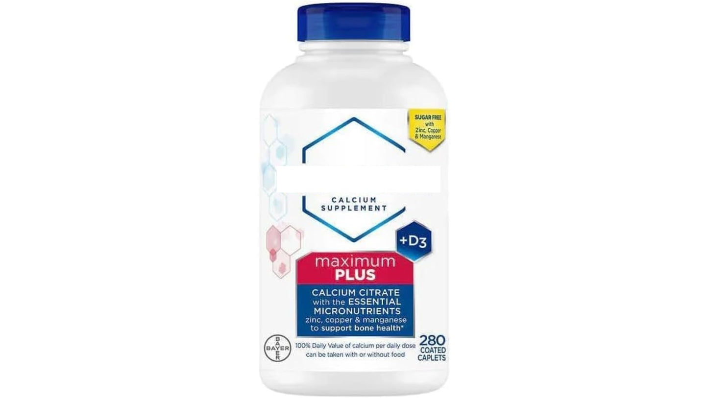 Elesbão 22 Cita Maximum Plus Calcium Citrate + D3 Tablet, 280 Count