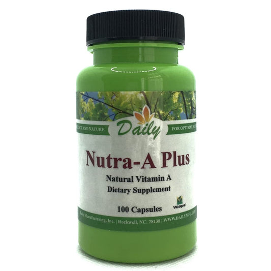 Daily Manufacturing Nutra-A Plus™ (Vitamin A-Palmitate & Beta-Carotene) 100 Vegetarian Capsules