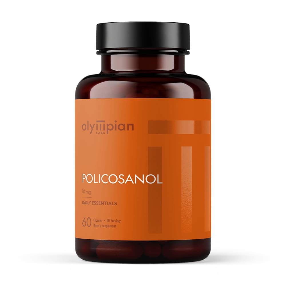 Olympian Labs Policosanol 10mg Vegetarian Capsules, 60 Count
