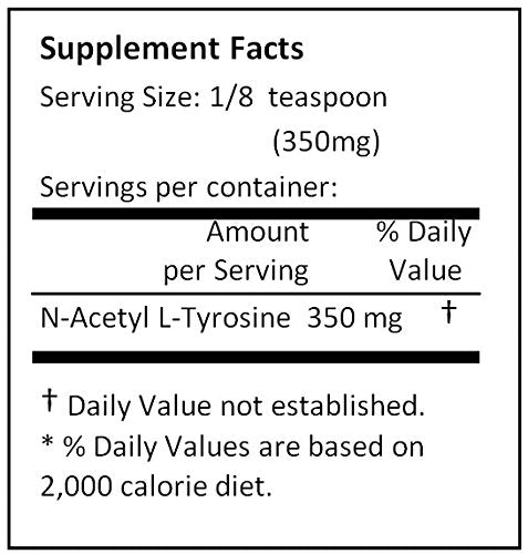 NuSci N-Acetyl L-Tyrosine Powder 3.53 oz