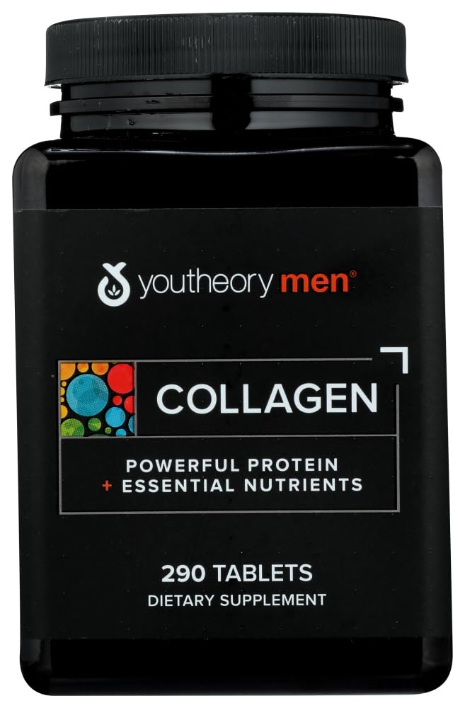 Youtheory Collagen for Men, Dairy Free, 290 Tablets
