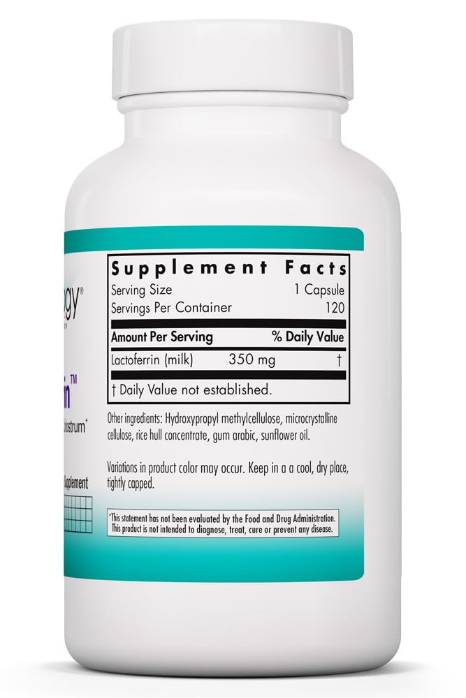 Allergy Research Group Laktoferrin Lactoferrin Glycoprotein 250 mg Capsules, 120 Count