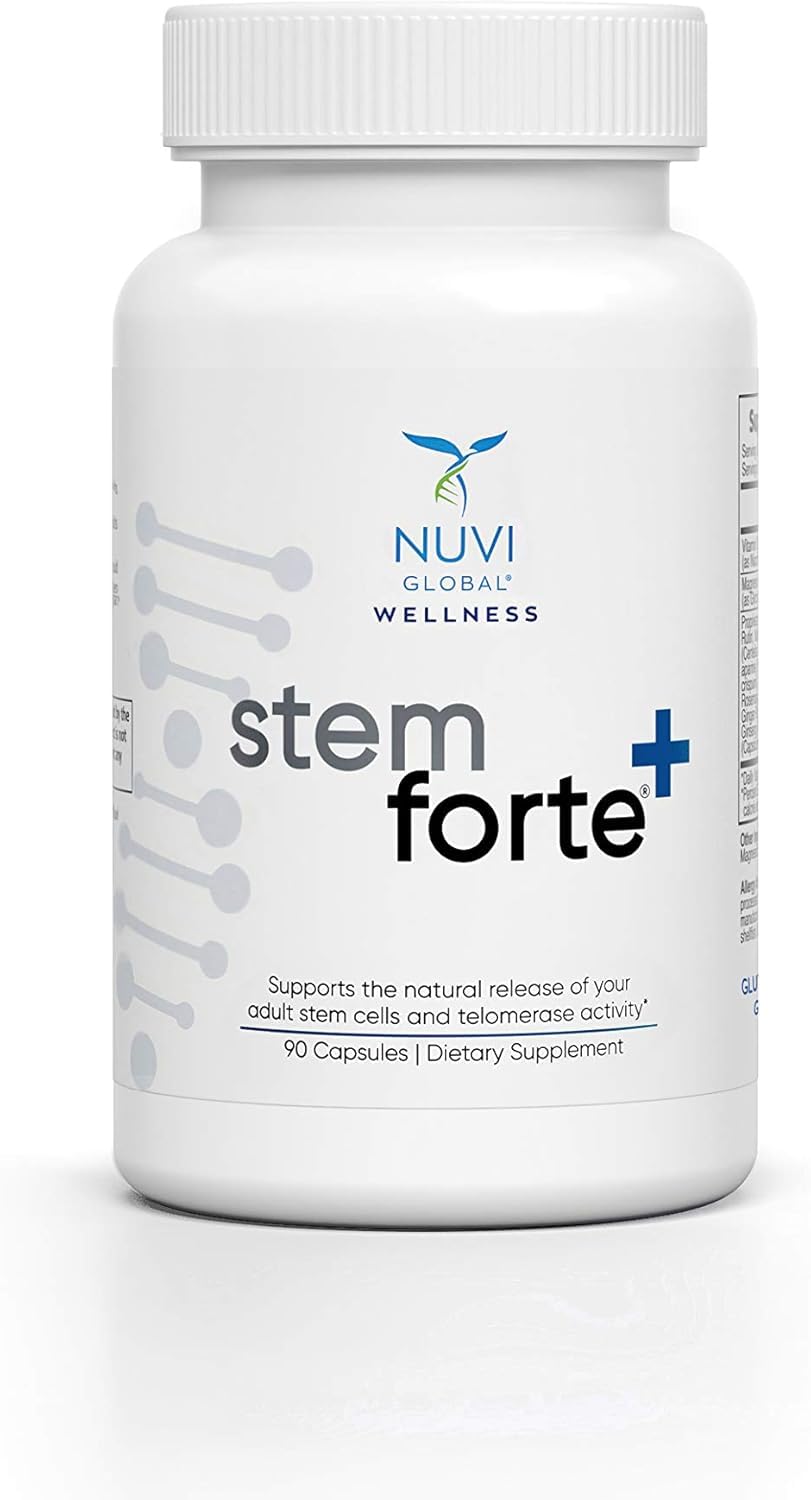 NuVi Global Stemforte Plus Stem Cell & Telomere Supplements, 90 Capsules