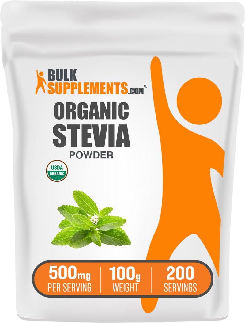 BulkSupplements Organic Stevia Powder - 3.5 oz