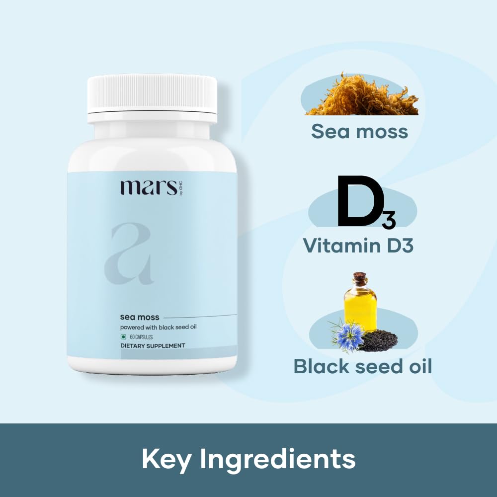 Mars by GHC Sea Moss 180 Capsules