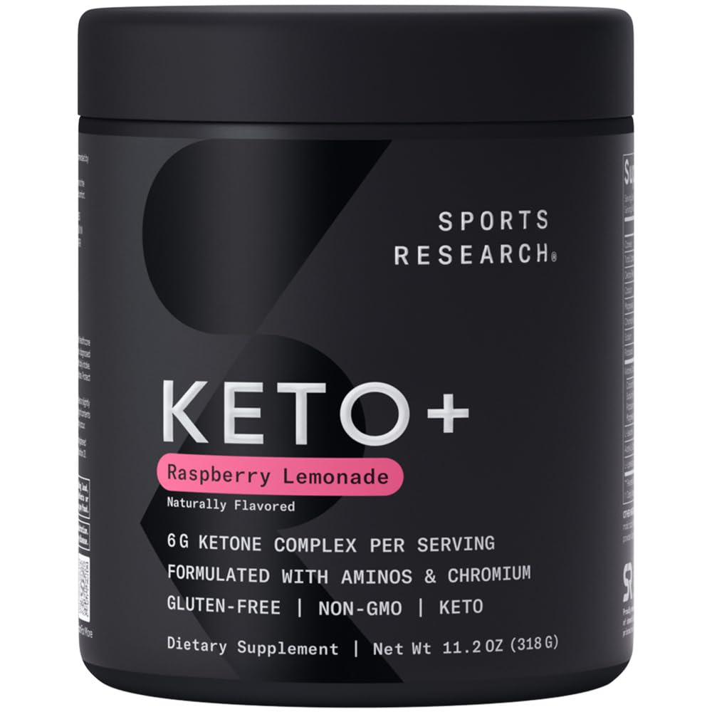 Sports Research Keto Plus Exogenous Ketones with goBHB Powder 11.2 Ounce
