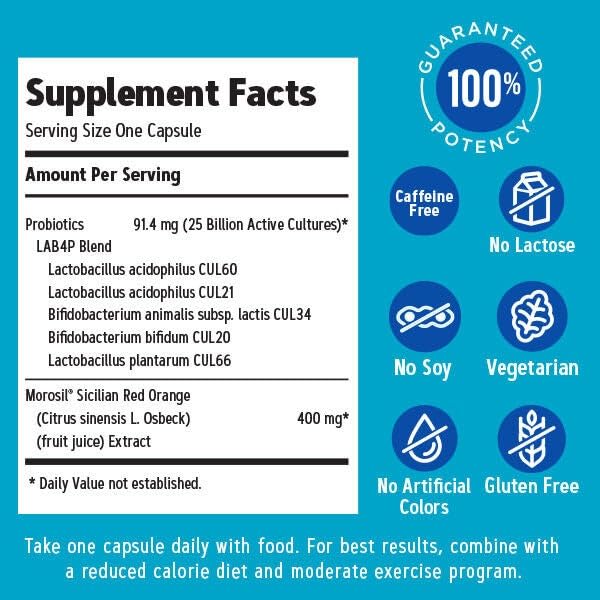 GNC Total Lean Weight Management Probiotic Capsule 30 Count